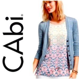 CAbi Heart of Mosaic Print Top Style #250 Size Medium M